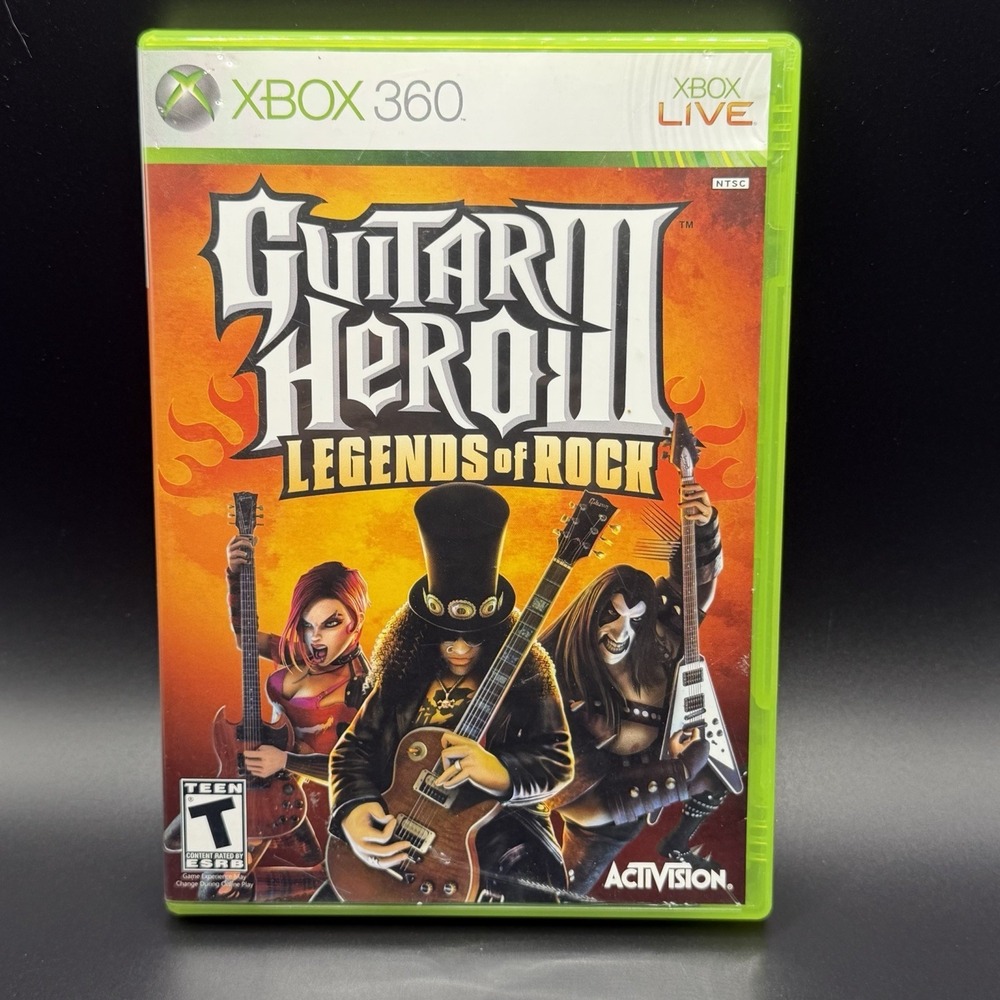 Guitar Hero III: Legends of Rock (Microsoft Xbox 360, 2007)
